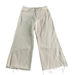 Habitual Women's sz 12/31 Denver High Rise Wide Leg Cream Off White Denim NWT